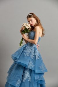オーシャンブルーカラードレス